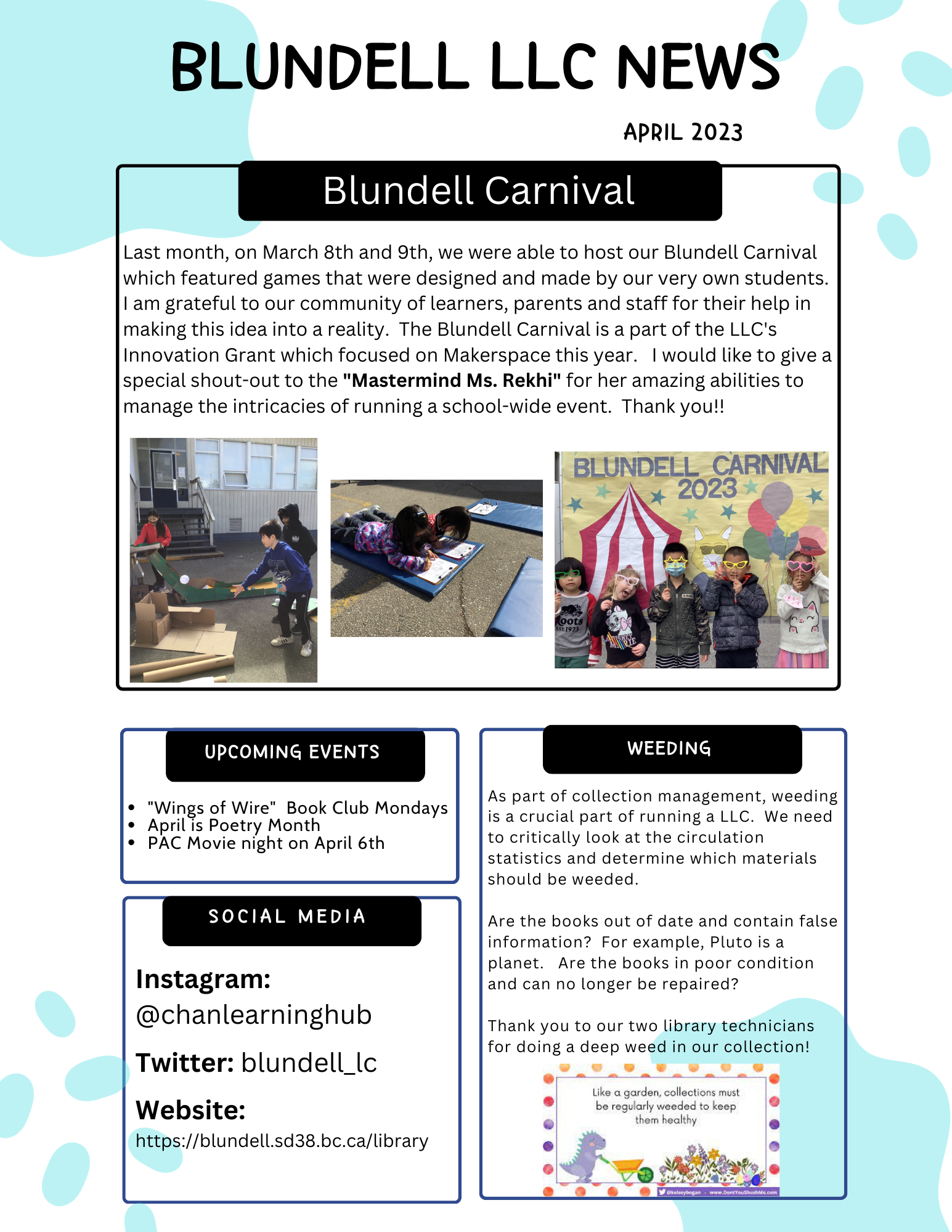 Library Learning Commons Blundell Elementary School